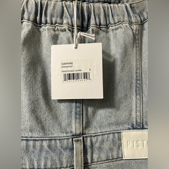 🆕 Anthropologie Pistola Daphne Strapless Denim High Rise Barrel Leg Jumpsuit - Picture 12 of 16